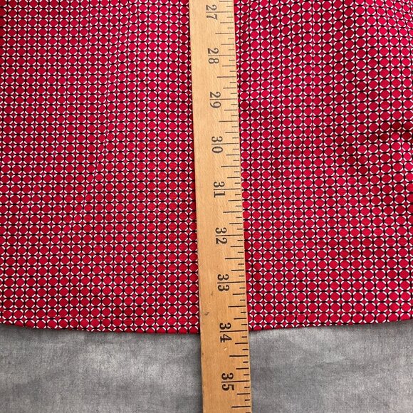 Cinch Shirt Men 2XLarge Red White Diamond Geometric Modern Fit‎ Cotton Western - Picture 7 of 10